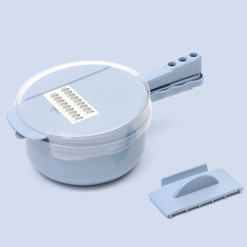 カットもスライスもこれ1台!9種の機能付き手動式フードチョッパー|人参・じゃがいも・玉ねぎもラクラク調理!