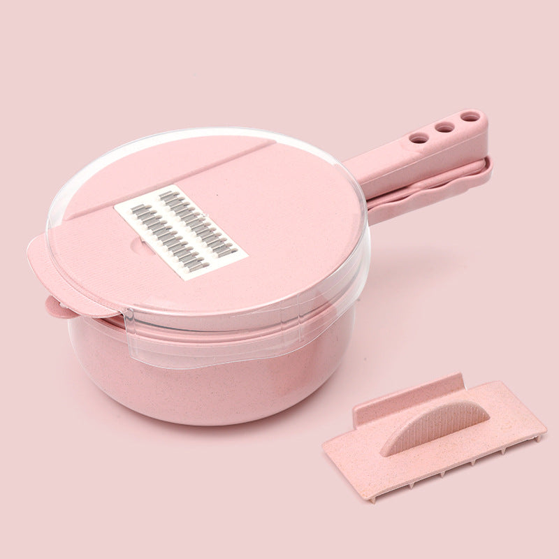 カットもスライスもこれ1台!9種の機能付き手動式フードチョッパー|人参・じゃがいも・玉ねぎもラクラク調理!