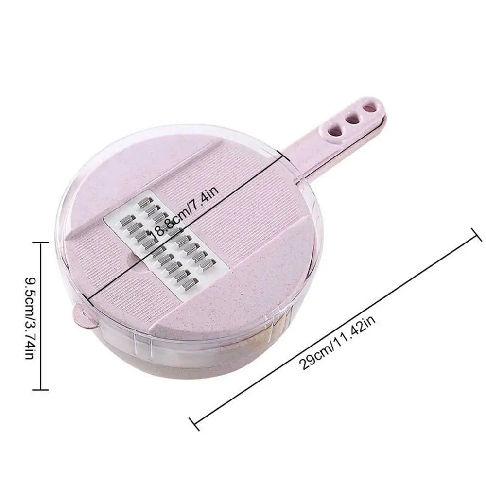 カットもスライスもこれ1台!9種の機能付き手動式フードチョッパー|人参・じゃがいも・玉ねぎもラクラク調理!