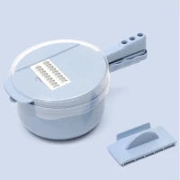 カットもスライスもこれ1台!9種の機能付き手動式フードチョッパー|人参・じゃがいも・玉ねぎもラクラク調理!