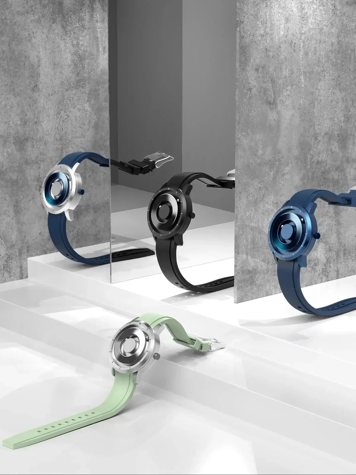 EUTOUR 高品質マグネット腕時計 クラシックデザイン・5ATM防水対応 E024 アップグレードエディション