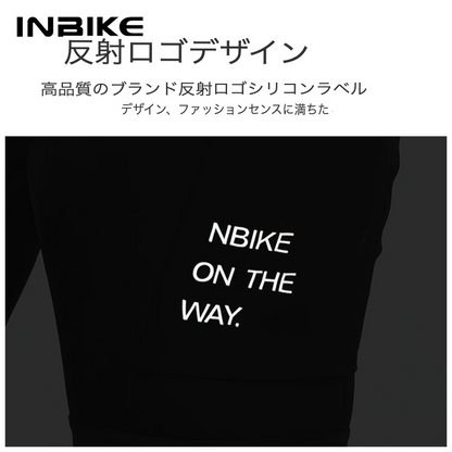 INBIKE 女性用パッド入りサイクルショーツ MTB・ロードバイク対応 サイクリングパンツ ポケット付き 自転車ウェア ロード＆山道兼用