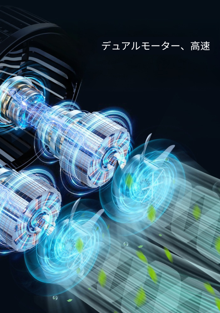 Reikan AirFlex Duo™｜360°回転＆3段階風量調整付き デュアルUSB車載ファン【夏の車内を快適に】