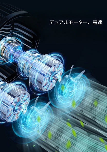 Reikan AirFlex Duo™｜360°回転＆3段階風量調整付き デュアルUSB車載ファン【夏の車内を快適に】