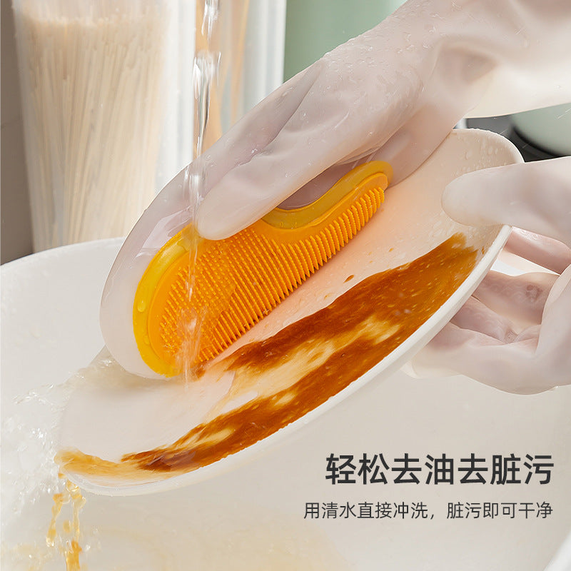 シリコンマジックブラシ手袋｜キッチン掃除＆食器洗い用」