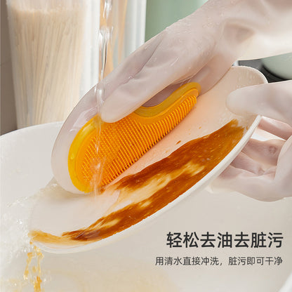 シリコンマジックブラシ手袋｜キッチン掃除＆食器洗い用」