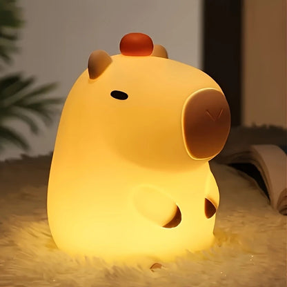 🌟 CapyWORLD ふれあいカピバラライト | USB充電式・癒しのナイトライト・ギフトに最適！